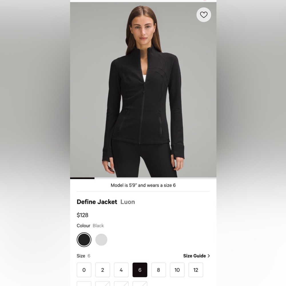 Lululemon Define Jacket Black Luon